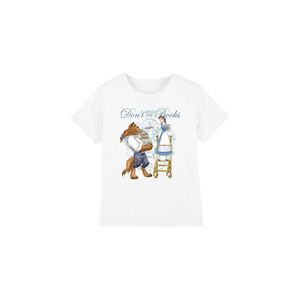 Beauty And The Beast Childrens/Kids Don�'t Mind the Books T-Shirt / White
